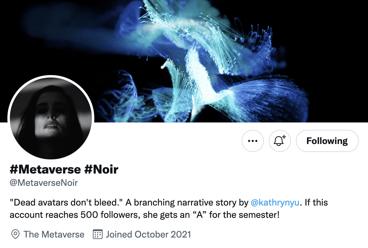 Metaverse Noir – How Short Stories Could Inform NFT Projects